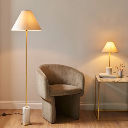 Endon 114209 - Vloerlamp 1xE27/10W/230V beige/goud
