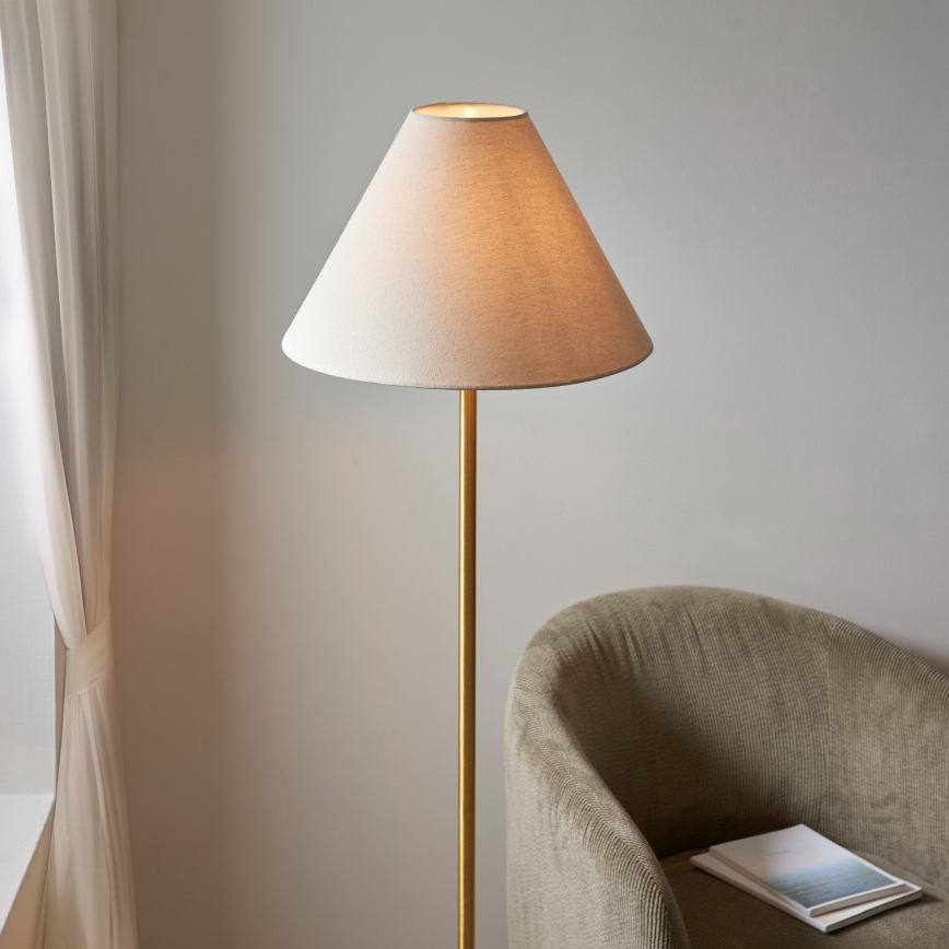 Endon 114209 - Vloerlamp 1xE27/10W/230V beige/goud
