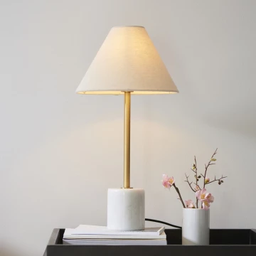 Endon 114211 - Tafellamp 1xE14/7W/230V beige/messing