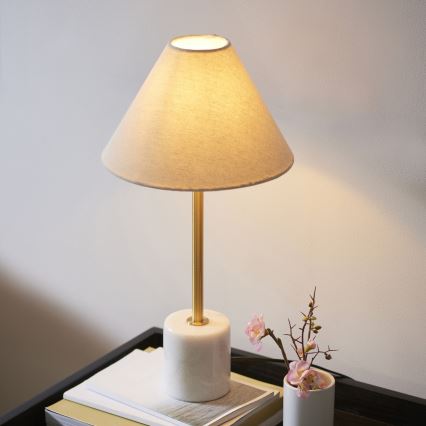 Endon 114211 - Tafellamp 1xE14/7W/230V beige/messing