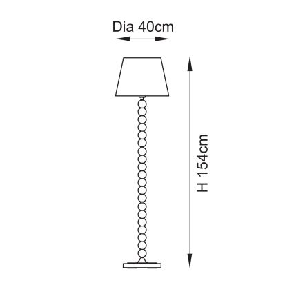 Endon 114667 - Staande Lamp HIGGLEDY 1xE27/10W/230V roze
