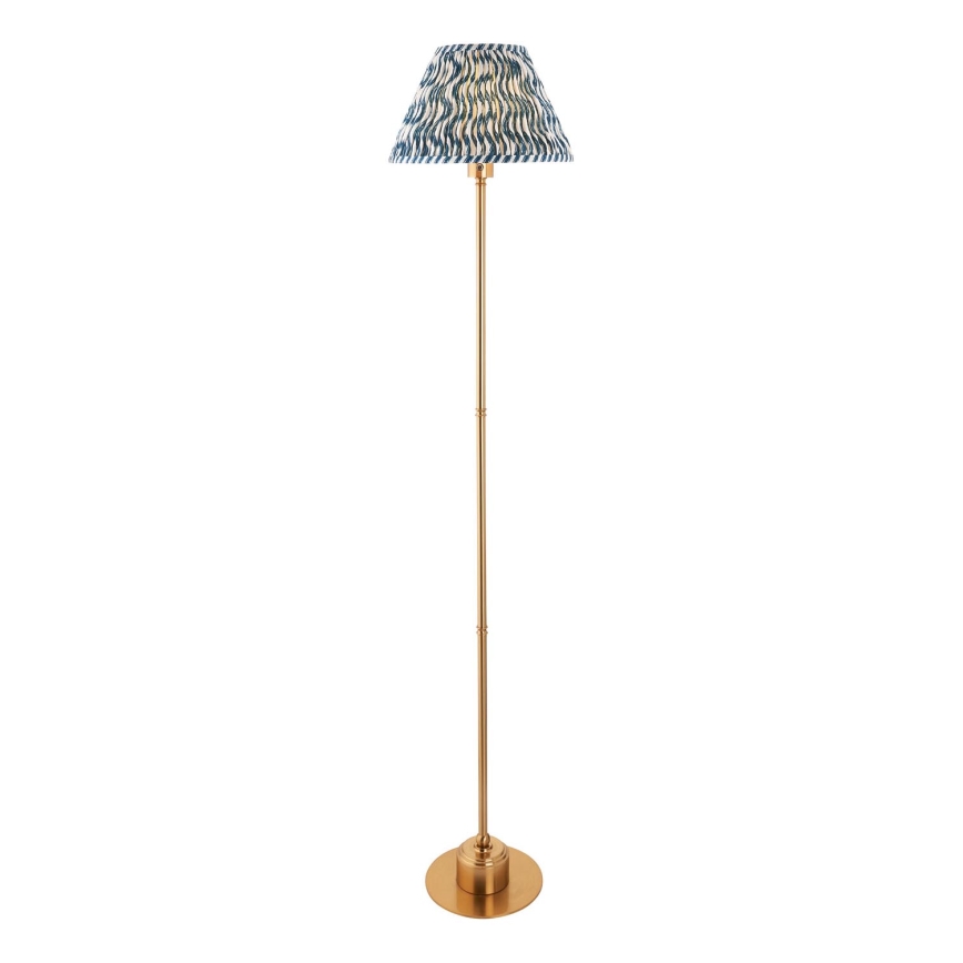 Endon 114778 - LED Dimbare oplaadbare vloerlamp BURLEY LED/1,5W/5V 3600 mAh messing/blauw