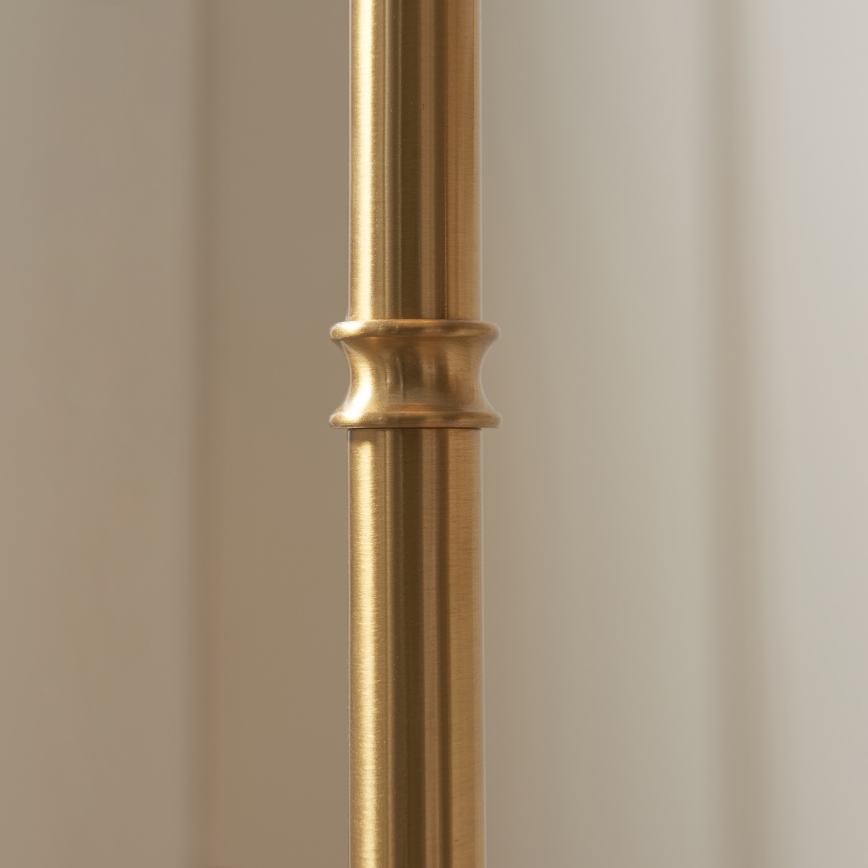 Endon 114778 - Dimbare oplaadbare vloerlamp BURLEY LED/1,5W/5V 3600 mAh messing/blauw