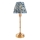 Endon 114796 - LED Dimbare oplaadbare tafellamp BURLEY LED/1,5W/5V messing/blauw