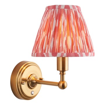 Endon 114817 - LED Dimbaar oplaadbaar wand lamp BURLEY LED/1,5W/5V messing/roze