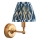 Endon 114827 - LED Dimbaar oplaadbaar wand lamp BURLEY LED/1,5W/5V messing/blauw