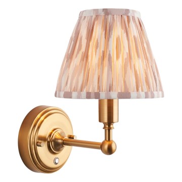 Endon 114831 - LED Dimbaar oplaadbaar wand lamp BURLEY LED/1,5W/5V messing/beige
