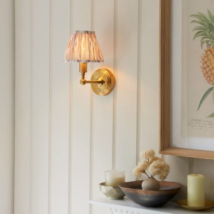 Endon 114831 - LED Dimbaar oplaadbaar wand lamp BURLEY LED/1,5W/5V messing/beige