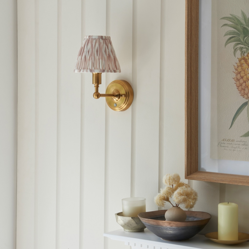 Endon 114831 - LED Dimbaar oplaadbaar wand lamp BURLEY LED/1,5W/5V messing/beige