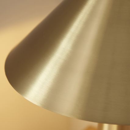 Endon 118685 - Tafellamp ISAK 1xE27/10W/230V goudkleurig