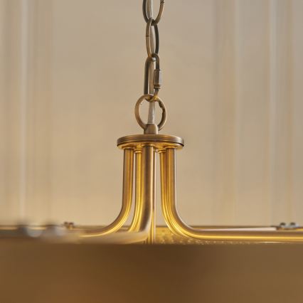 Endon 119110 - Kroonluchter met ketting CLERMONT 5xE14/6W/230V messing