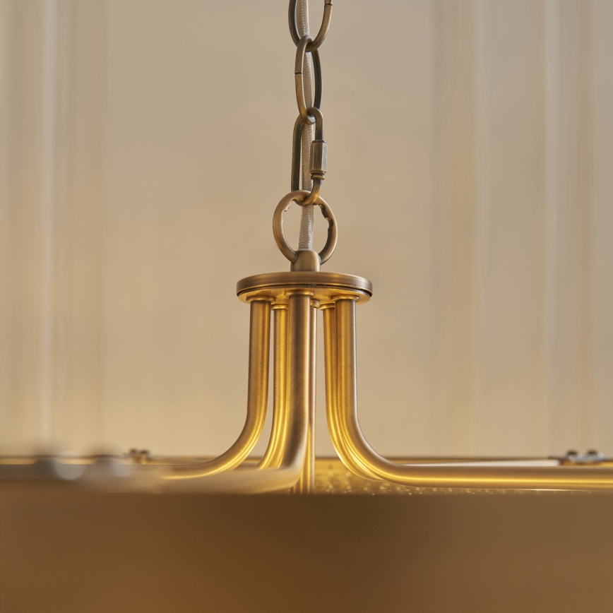 Endon 119110 - Kroonluchter met ketting CLERMONT 5xE14/6W/230V messing