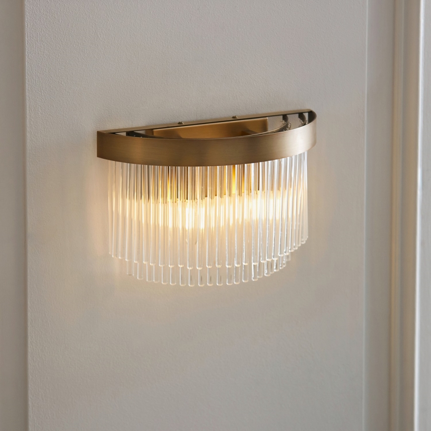 Endon 119125 - Wandlamp CLERMONT 2xE14/6W/230V messing