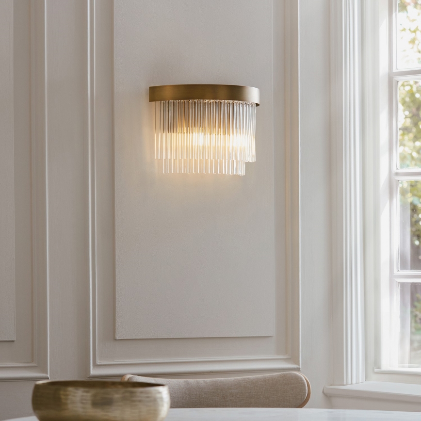Endon 119125 - Wandlamp CLERMONT 2xE14/6W/230V messing