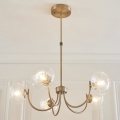Endon 119210 - Kroonluchter aan stang HAGUE 5xG9/5W/230V messing