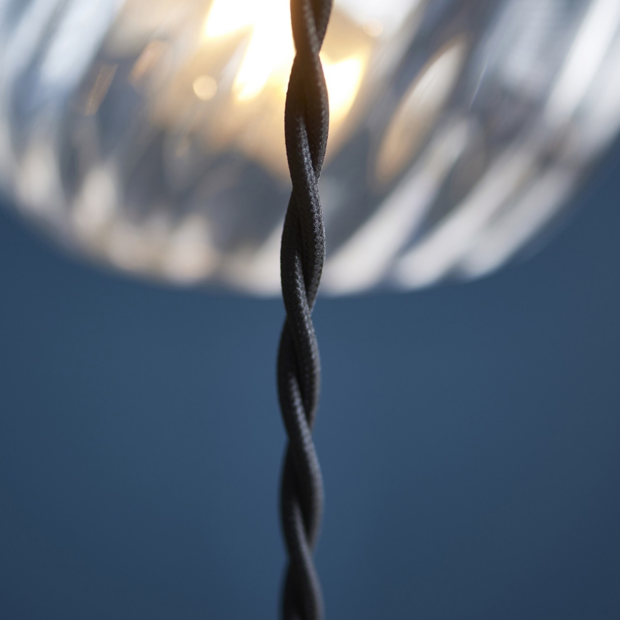 Endon 119435 - Stijlvolle ALLEGRA hanglamp aan kabel, 5xE14/7W/230V, messing