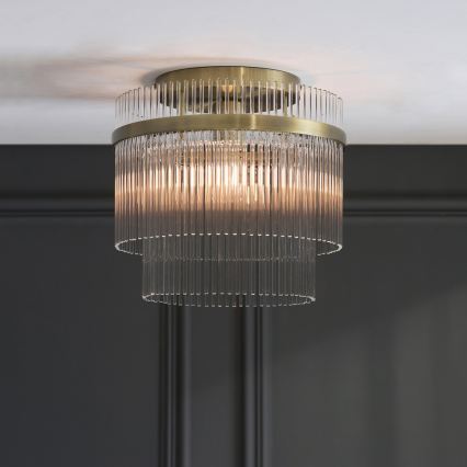 Endon 119492 - Opbouwlamp MARIETTA 1xE27/10W/230V messing/helder