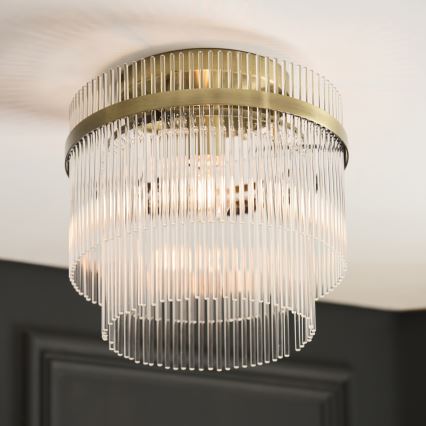Endon 119492 - Opbouwlamp MARIETTA 1xE27/10W/230V messing/helder