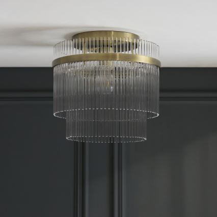 Endon 119492 - Opbouwlamp MARIETTA 1xE27/10W/230V messing/helder