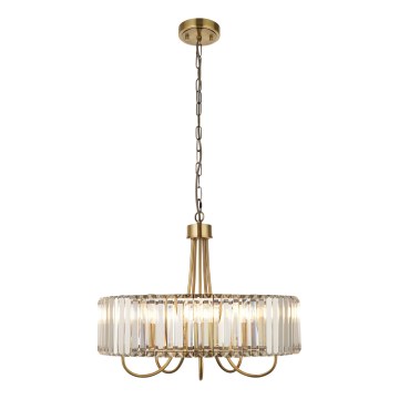 Endon 119610 - VISCONTI kroonluchter met ketting 5xE14/6W/230V messing