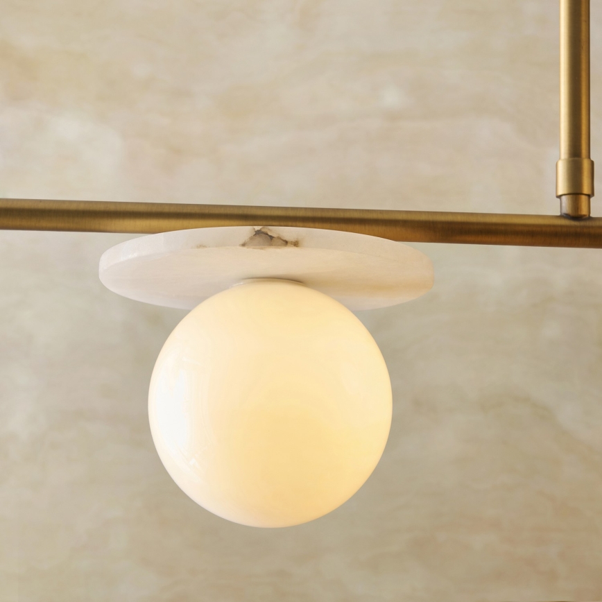 Endon 120038 - Hanglamp met stang CERCHIO 4xG9/5W/230V messing