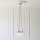 Endon 120644 - Hanglamp met snoer 3xE27/10W/230V glanzend chroom