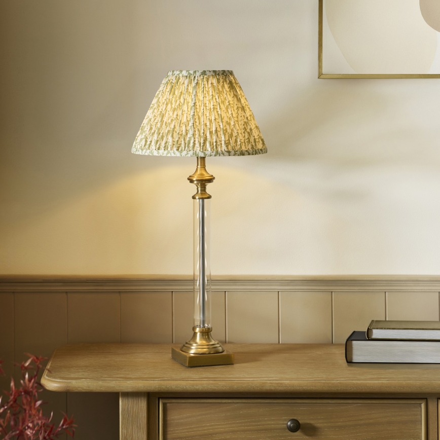 Endon 122515 - Tafellamp AVEBURY 1xE27/10W/230V messing/groen