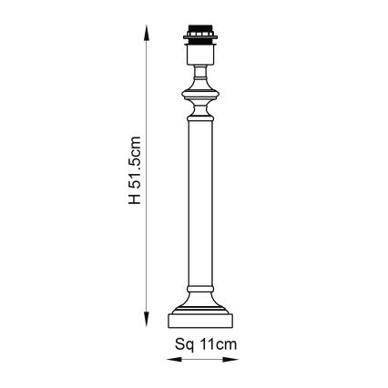 Endon 122515 - Tafellamp AVEBURY 1xE27/10W/230V messing/groen
