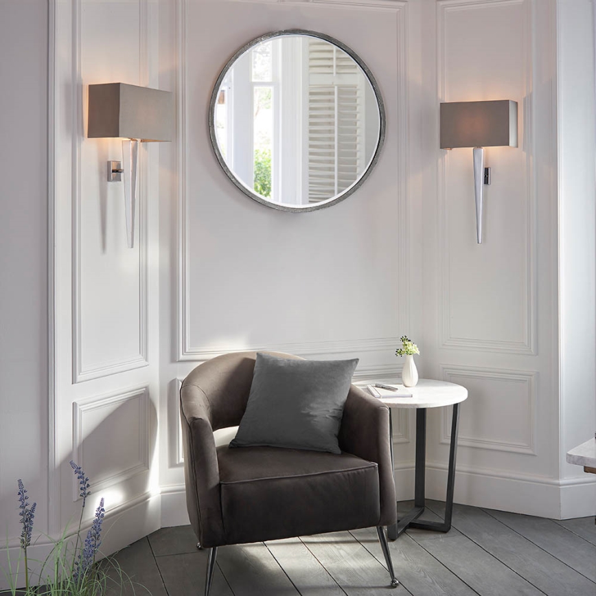 Endon 56706 - Wandlamp MORETO 1xE14/7W/230V glanzend chroom/grijs