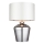 Endon 61198 - Tafellamp WALDORF 1xE27/10W/230V glanzend chroom/wit