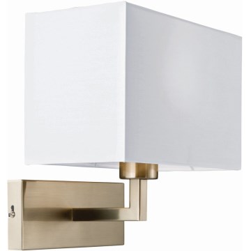 Endon 61604 - Wandlamp PICCOLO 1xE27/10W/230V wit/mat chroom