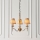 Endon 63628 - Kroonluchter aan ketting STANFORD 3xE14/40W/230V messing/beige