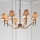 Endon 63629 - Kroonluchter aan ketting STANFORD 8xE14/40W/230V messing/beige