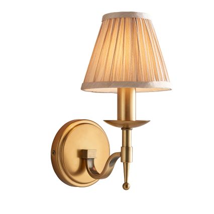 Endon 63653 - Wandlamp STANFORD 1xE14/40W/230V messing/beige