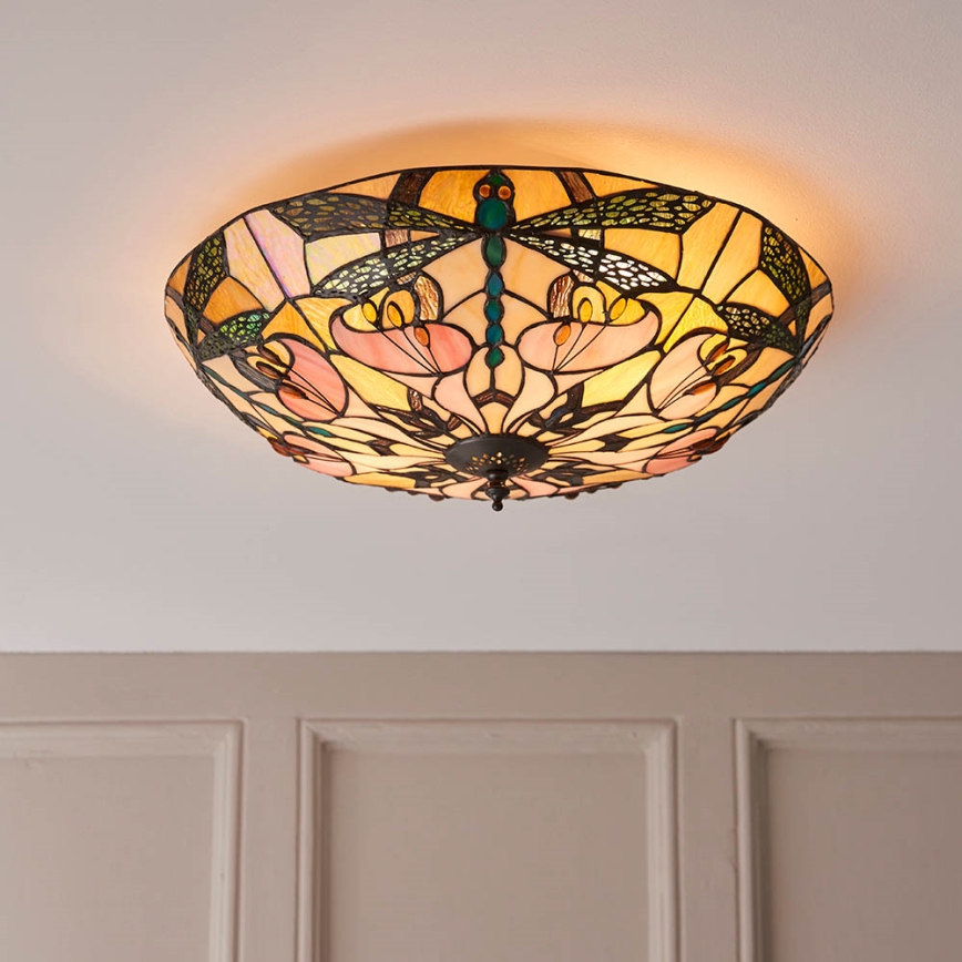 Endon 63922 - Plafondlamp ASHTON 2xE27/60W/230V diameter 45 cm