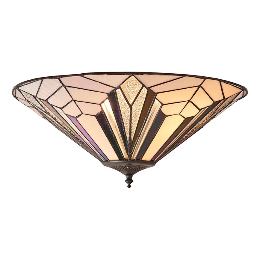Endon 63935 - Tiffany plafondlamp ASTORIA 2xE27/60W/230V Ø 48 cm