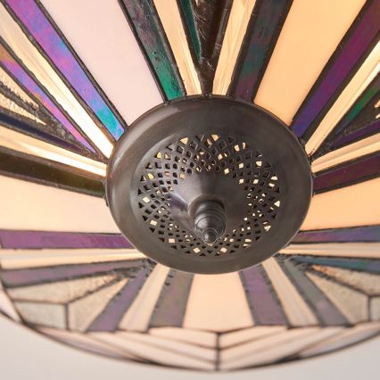 Endon 63935 - Tiffany plafondlamp ASTORIA 2xE27/60W/230V Ø 48 cm