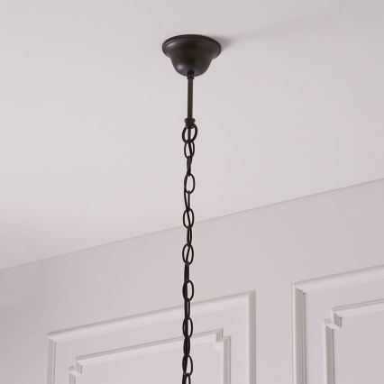 Endon 63937 - Tiffany hanglamp aan ketting ASTORIA, 1x E27/60W/230V, Ø 40 cm