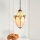 Endon 63974 - Hanglamp aan ketting BROOKLYN 1xE27/60W/230V bruin