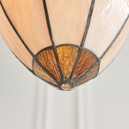 Endon 63974 - Hanglamp aan ketting BROOKLYN 1xE27/60W/230V bruin