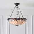 Endon 63976 - Kroonluchter aan ketting Tiffany BROOKLYN 3xE27/60W/230V pr. 50 cm