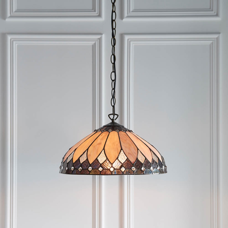 Endon 63977 - Hanglamp aan een ketting BROOKLYN 1xE27/60W/230V diameter 40 cm