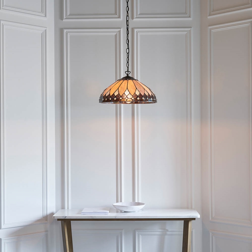 Endon 63977 - Hanglamp aan een ketting BROOKLYN 1xE27/60W/230V diameter 40 cm