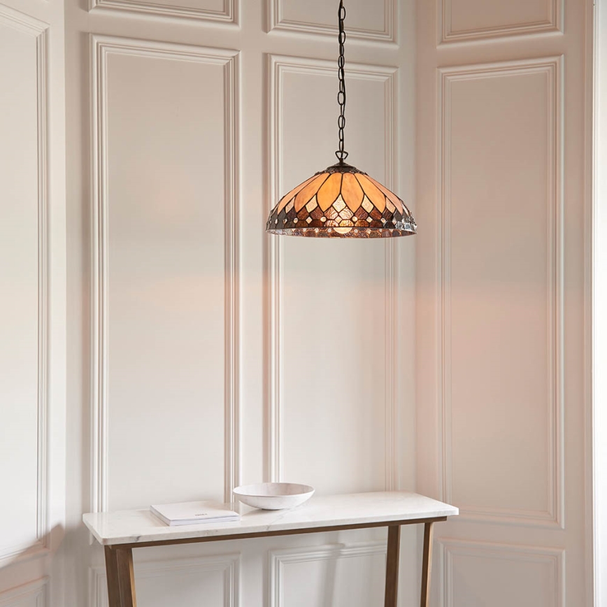 Endon 63977 - Hanglamp aan een ketting BROOKLYN 1xE27/60W/230V diameter 40 cm