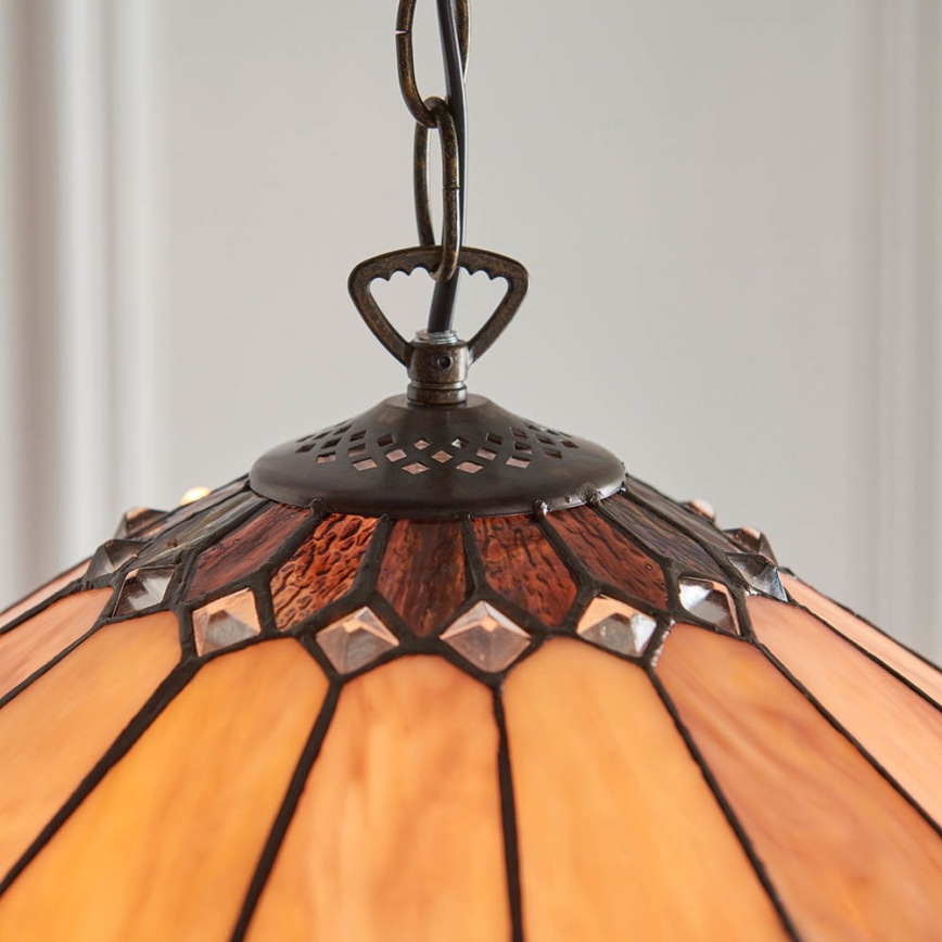 Endon 63977 - Hanglamp aan een ketting BROOKLYN 1xE27/60W/230V diameter 40 cm