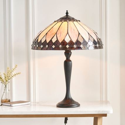 Endon 63982 - Tafellamp BROOKLYN 1xE27/60W/230V Ø 40 cm