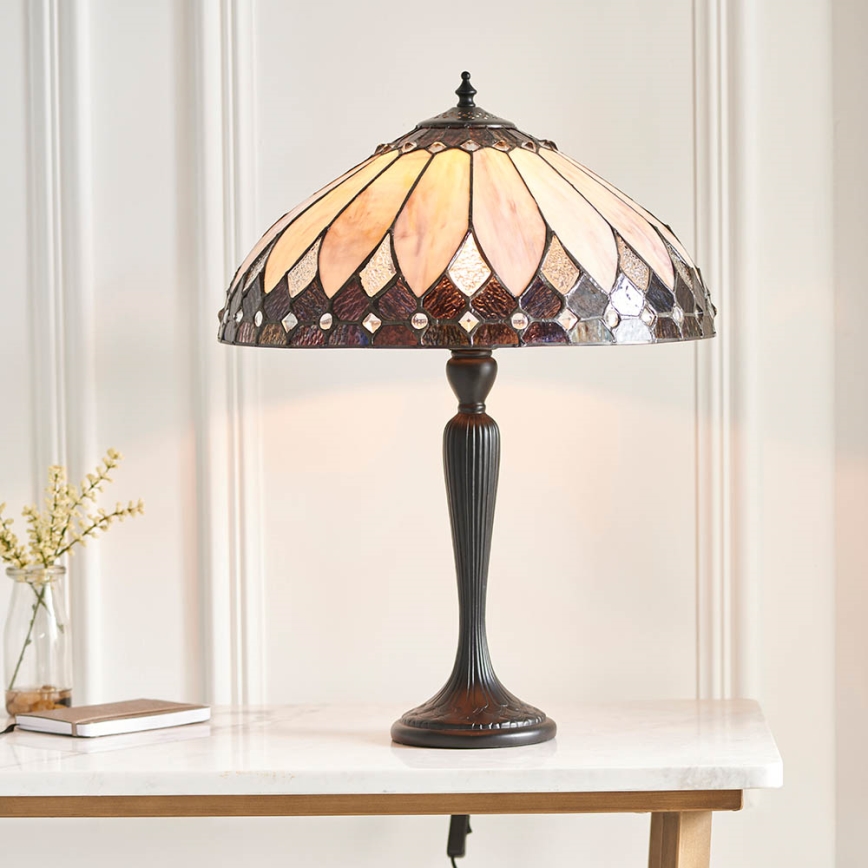 Endon 63982 - Tafellamp BROOKLYN 1xE27/60W/230V Ø 40 cm