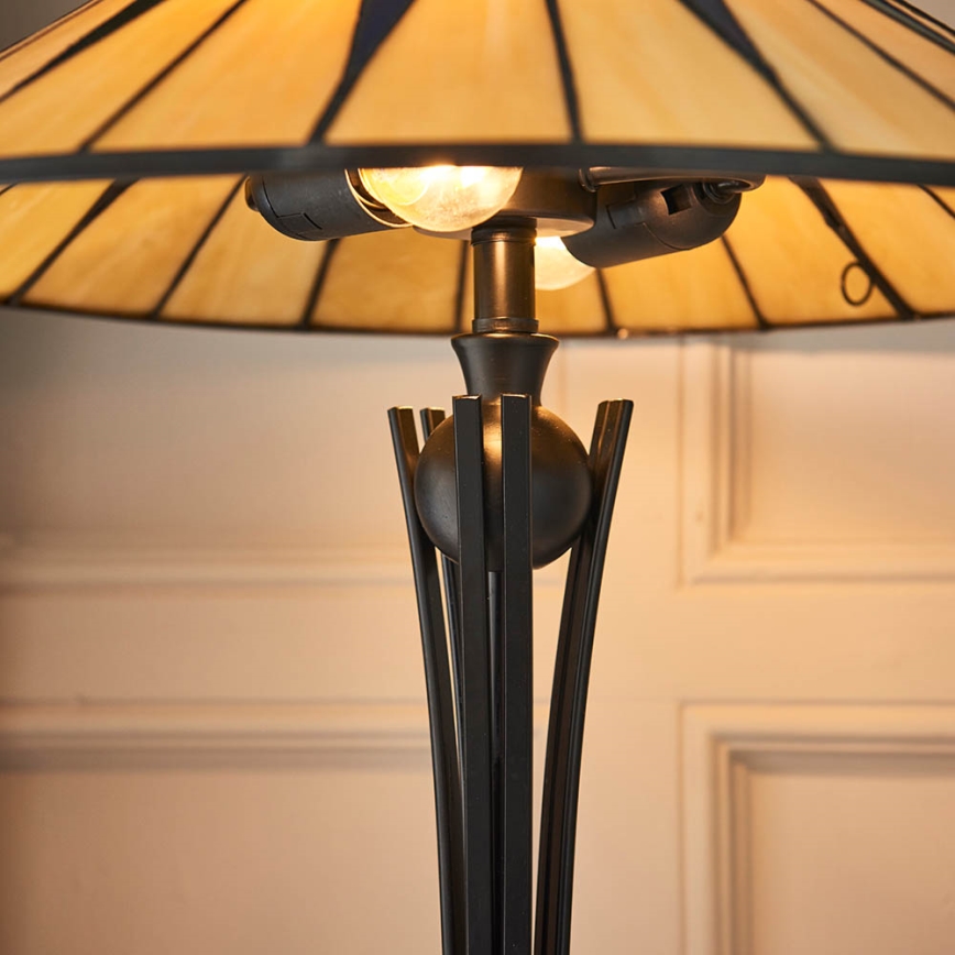 Endon 64045 - Tafellamp DARK STAR 2xE27/60W/230V diameter 49 cm