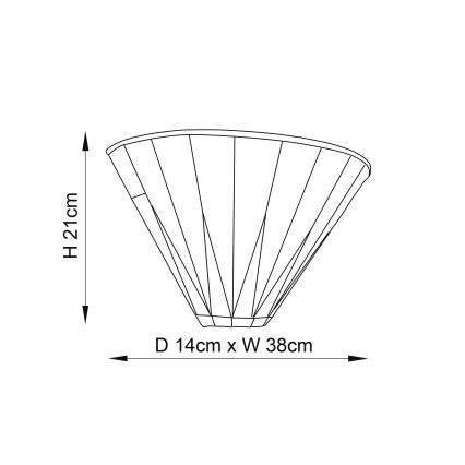 Endon 64046 - Wandlamp Tiffany DARK STAR 1xE14/40W/230V