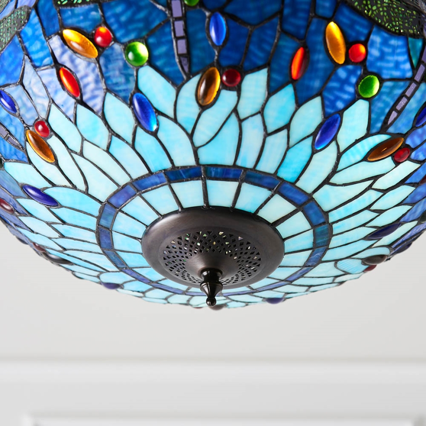 Endon 64075 - Kroonluchter met ketting DRAGONFLY 3xE27/60W/230V Ø 41 cm